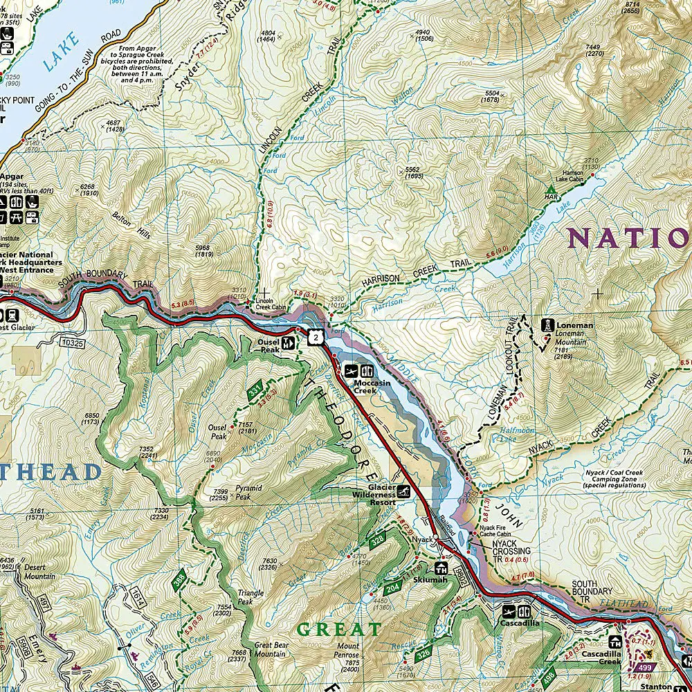 Ousel Peak Trail Map