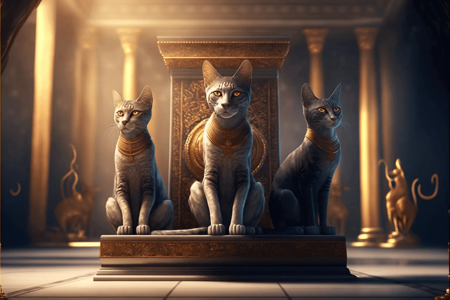 Cats in store ancient egypt