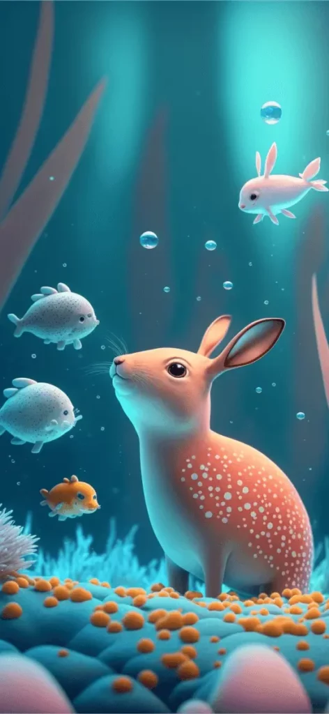 Cute iPhone Wallpaper of Underwater Animals