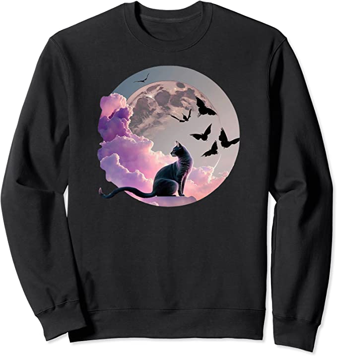 Dreamcore Cat Sweatshirt for Italian Cat Lovers and Fans