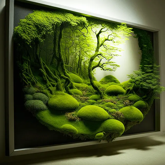 How To Grow Moss Garden Indoors Wall Art Idea