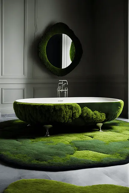 Moss Bath Mat Adds Nature To Your Bathroom - How to Make DIY Moss Bath Mat