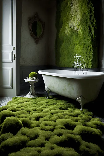 Bathroom Design Ideas Moss Bath Mat DIY