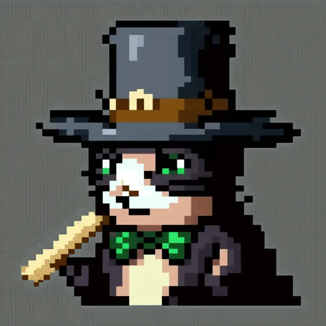 What Are NFTs Tuxedo Cat Smoking Pipe In Hat