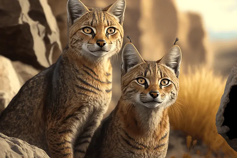 Egyptian Cat Clipart of African Wildcats