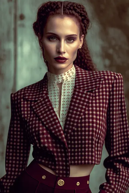 90s-fashion-dark-academia-aesthetic-burgundy-checkers