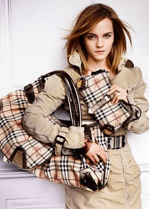 Burberry Preppy Accessories with Emma Watson Modeling