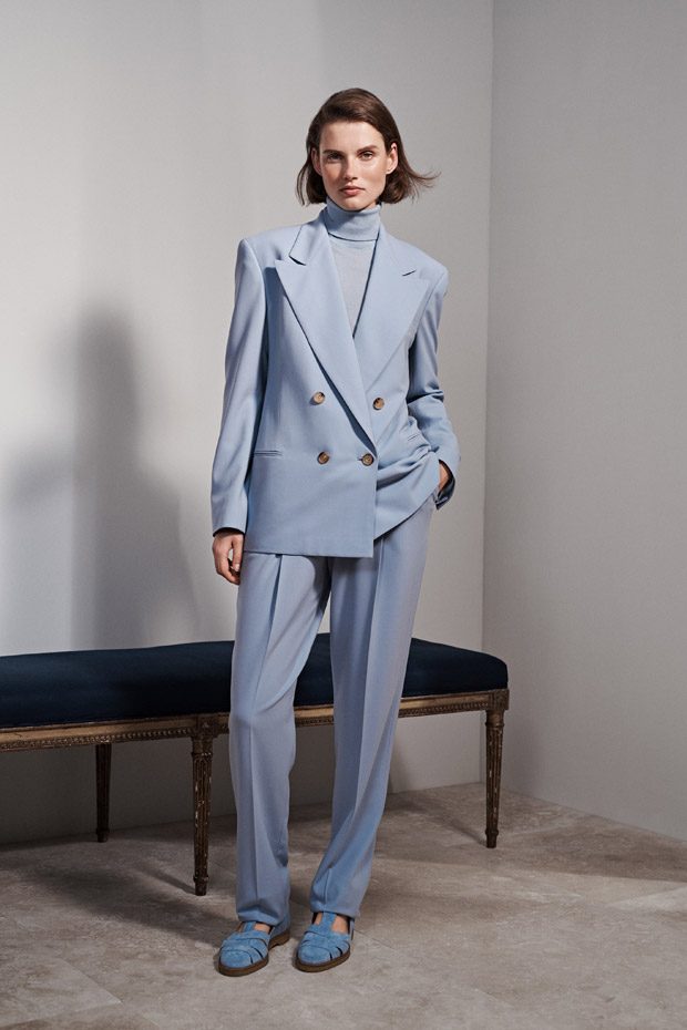 Preppy Light Academia Aesthetic Blue Blazer and Trousers from Ralph Lauren Resort Wear 2019 Collection