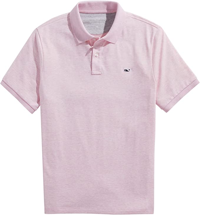 Mens Preppy Shirt Vineyard Vines Bright Pink Collared Shirt