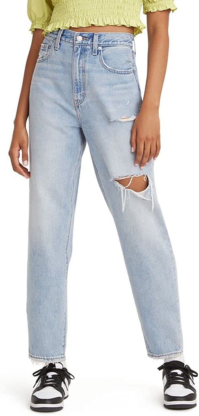 Ripped Mom Jeans Levis Light Blue