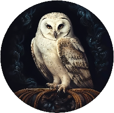 Dark Academia Owl Painting