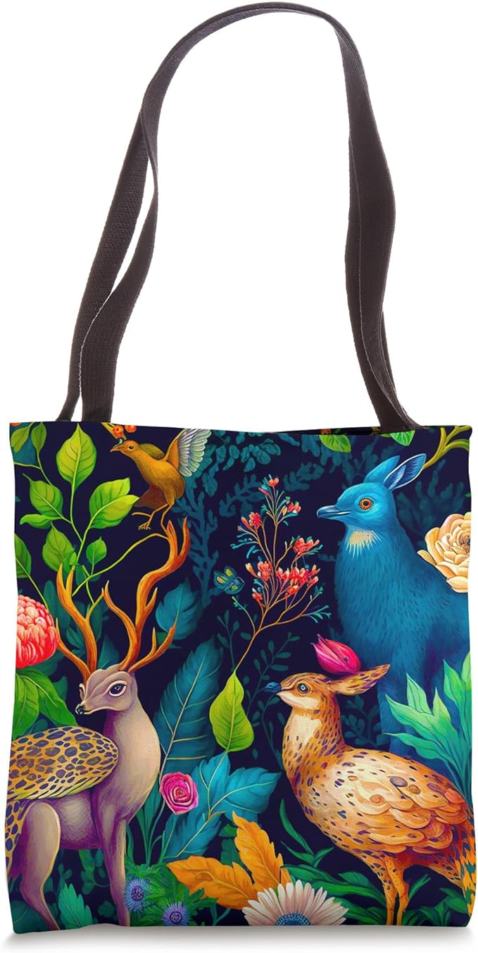 Dark Academia Tote Bag with romantic, renaissance aesthetic naturalism art