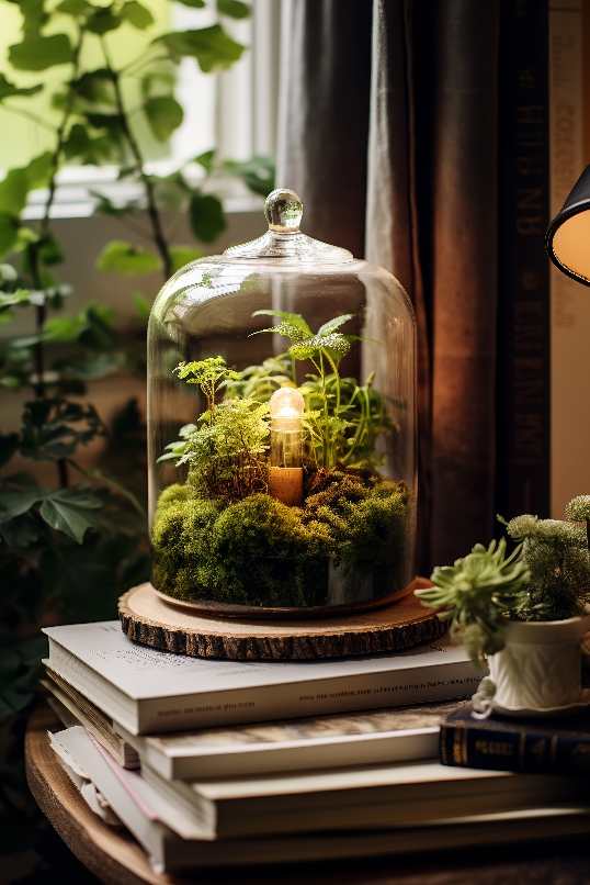 enlightened, moss, garden, miniature, terrarium, academic, green