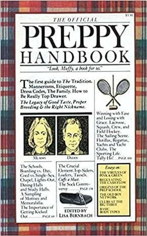The Official Preppy Handbook by Lisa Birmbauch for Sale on Amazon Kindle