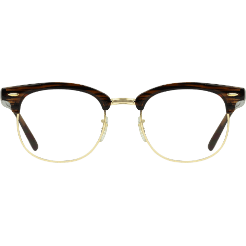 Dark academia style half-frame horn-rimmed glasses with vintage inspiration.