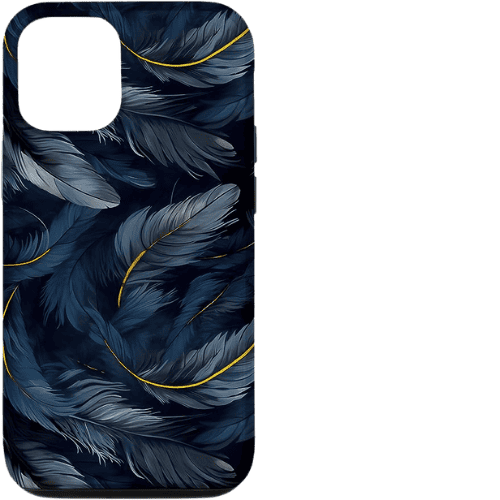 Dark Academia Phone Case for iPhone featuring Medieval Renaissance Style Black Raven Feather Art