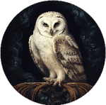 Dark Academia Owl Painting