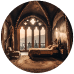dark-academia-bedroom-decor-brown-gothic-castle-aesthetic-room